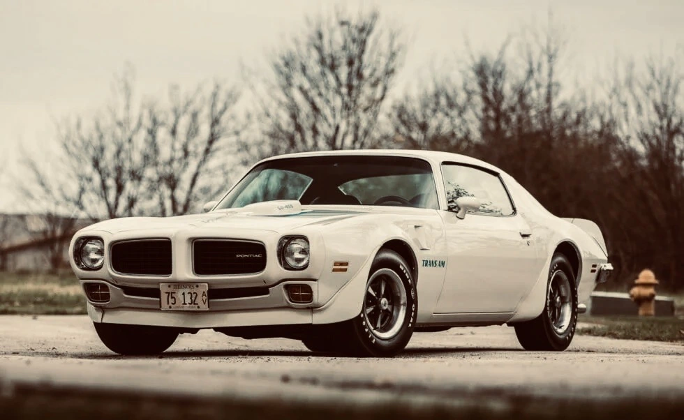 Fehér 1973-Pontiac-Firebird-Trans-Am